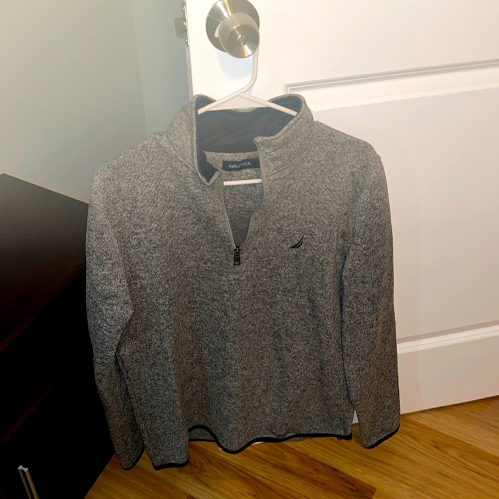 Nautica men’s medium quarter zip/comfy sweater